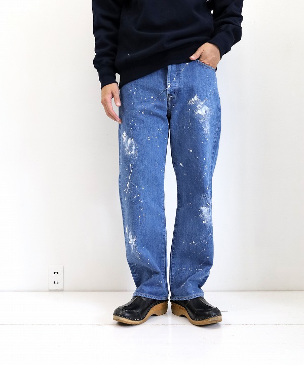 ハツキ/HATSKI　Straight Denim XX - Used Blue