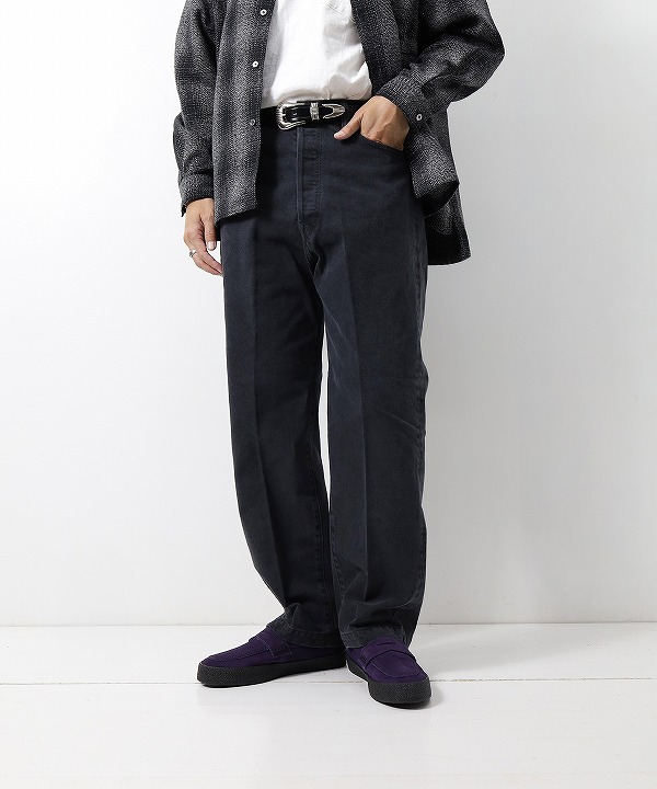 ハツキ/HATSKI　Tailored Jeans -  Fade BK