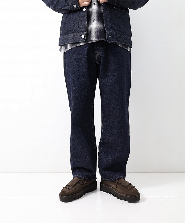 ハツキ/HATSKI　Wide Tapered Denim - One wash