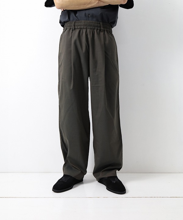 マニュアルアルファベット/Manual Alphabet　T/W 1TUCK WIDE PANTS（全２色）