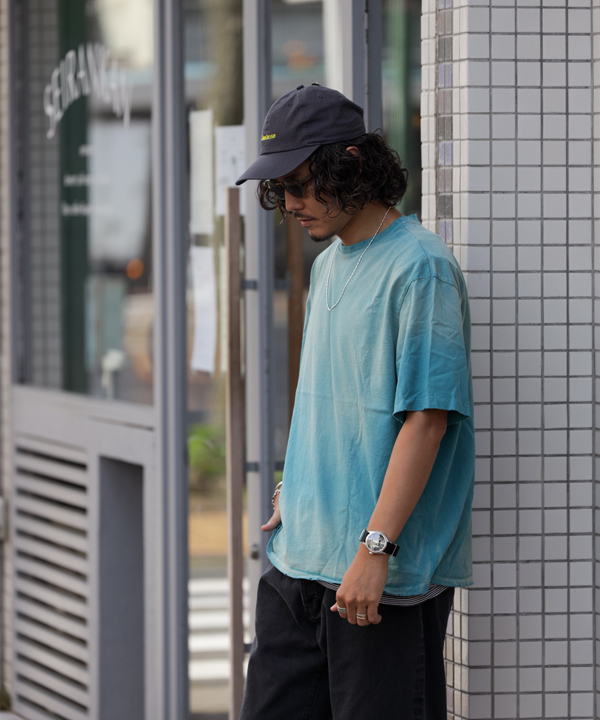 ムージムージ/MOOJIMOOJI     OVERSIZED CROP T-SHIRT / AGED（全4色）