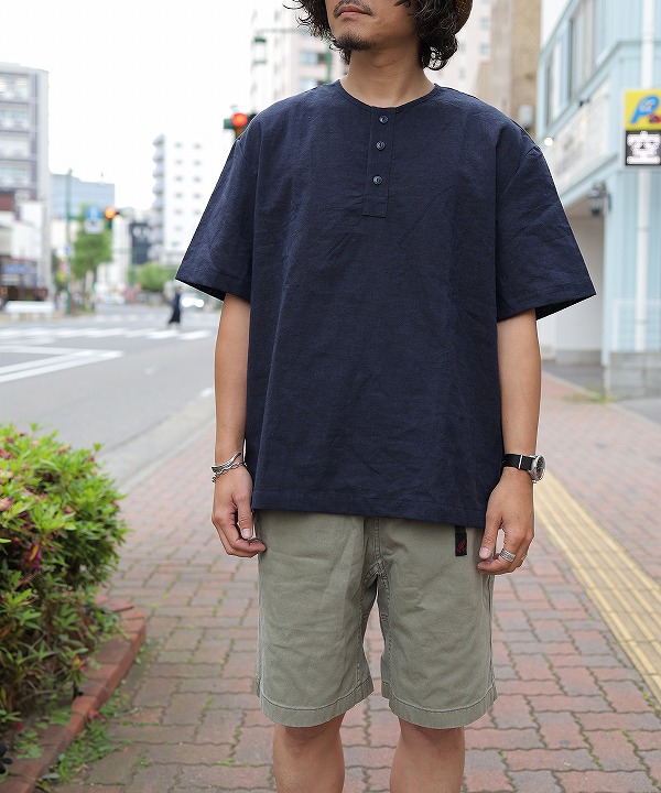 ムヤ/MUYA　Short sleeve henley neck shirts