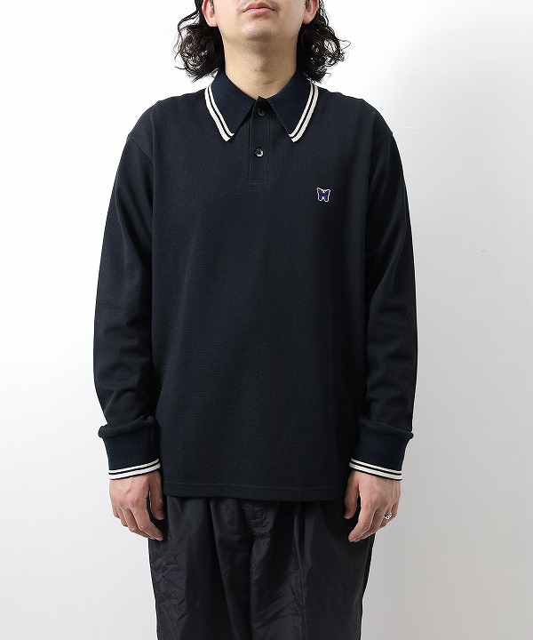 ニードルズ/Needles     Regular Collar L/S Polo - Cotton Pique（全2色）
