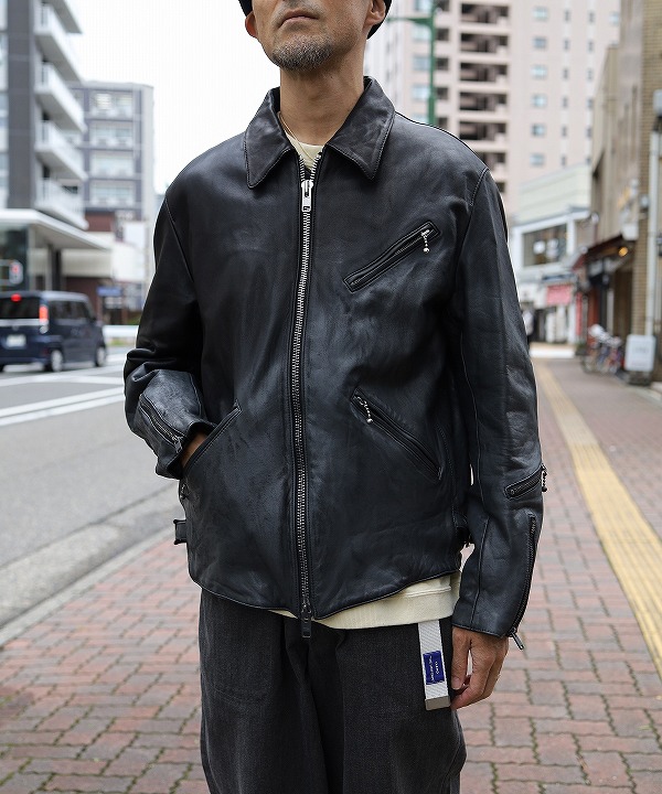 ノーマリズムテキスタイル/NOMARHYTHM TEXTILE   Hand Dyed Riders Jacket