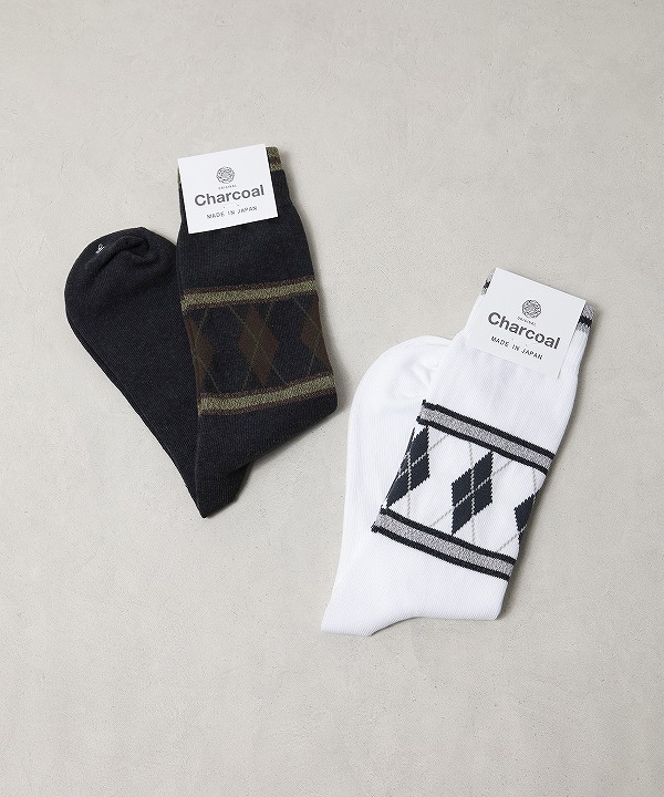 オリジナルチャコール/ORIGINAL CHARCOAL　OC Jaq Reg Socks Argyle（全2色）