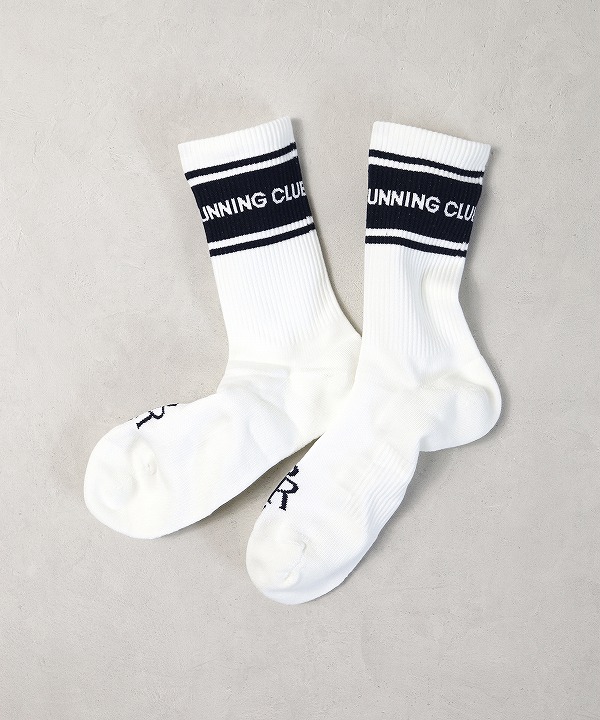 プログレスランニングクラブ/Progress Running Club   Wide Line Running Socks