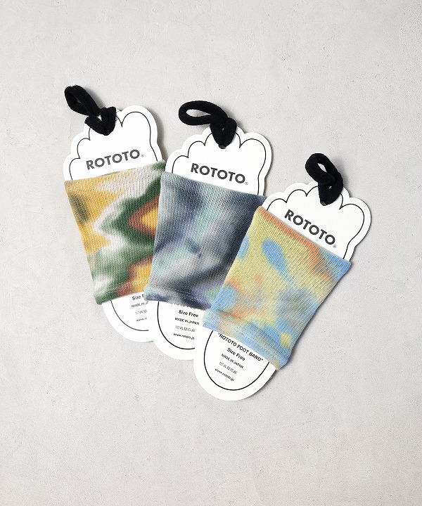 ロトト/ROTOTO 　FOOT BAND TIE DYEDYE（全3色）