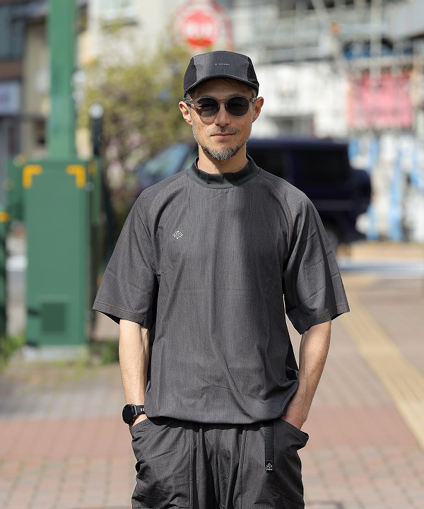 リョウゲン/RYOGEN   DENIM MOCK NECK H/S TEE（全2色）