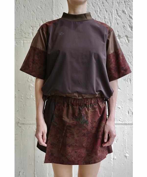 リョウゲン/RYOGEN   DEAD LEAF MOCK NECK SHORT TEE 【レディースモデル】