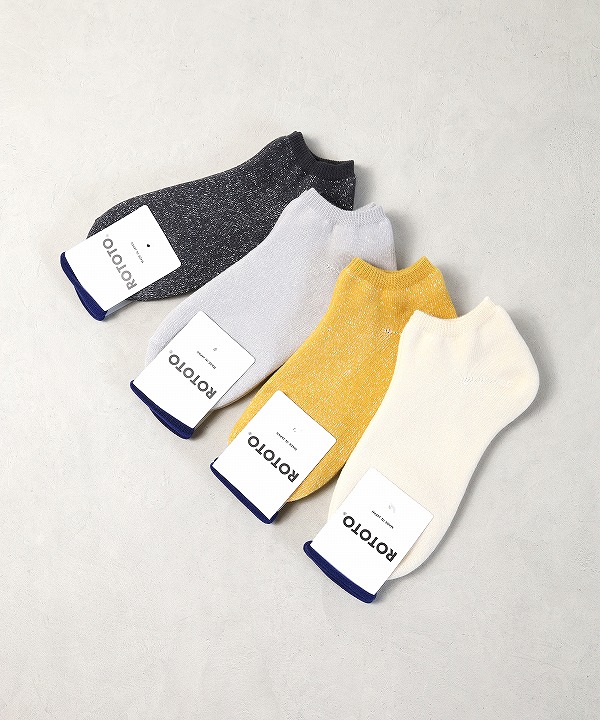 ロトト/ROTOTO　WASHI PILE SHORT SOCKS