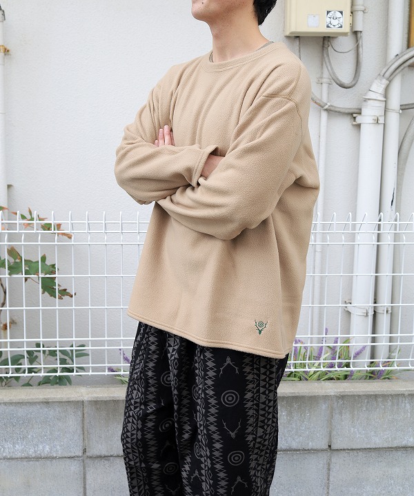 サウス２ ウエスト８/South2 West8　S.S. Crew Neck Shirt - Poly Fleece（全2色）