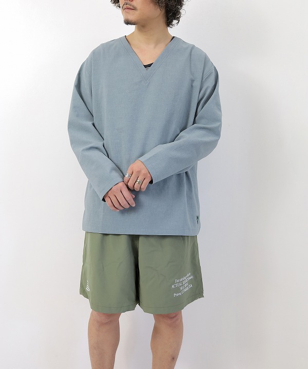 サウス２ ウエスト８/South2 West8　V-Neck Shirt - Poly Oxford（全2色）