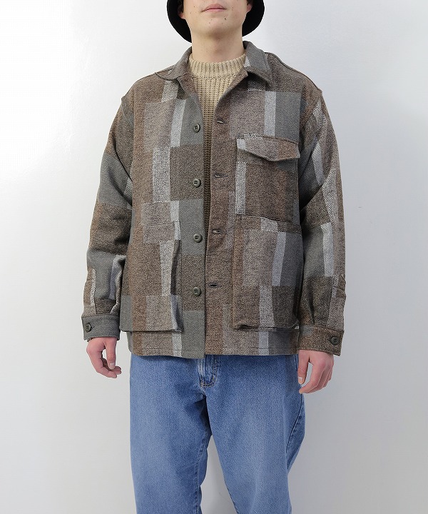 ササフラス/Sassafras　Digs Crew Half - Cotton Tweed Patch Check（全2色）