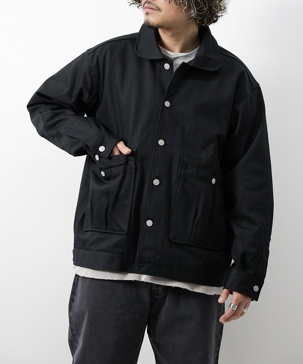 ササフラス/Sassafras 　Overgrown Trug Jacket - Pique