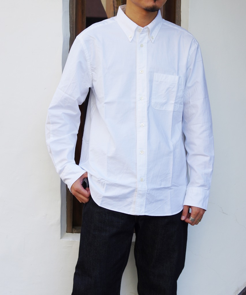 Manual Alphabet/マニュアルアルファベット　SUPIMA OX BD SHT/Bulging Fit - WHITE 【MAPSの定番】