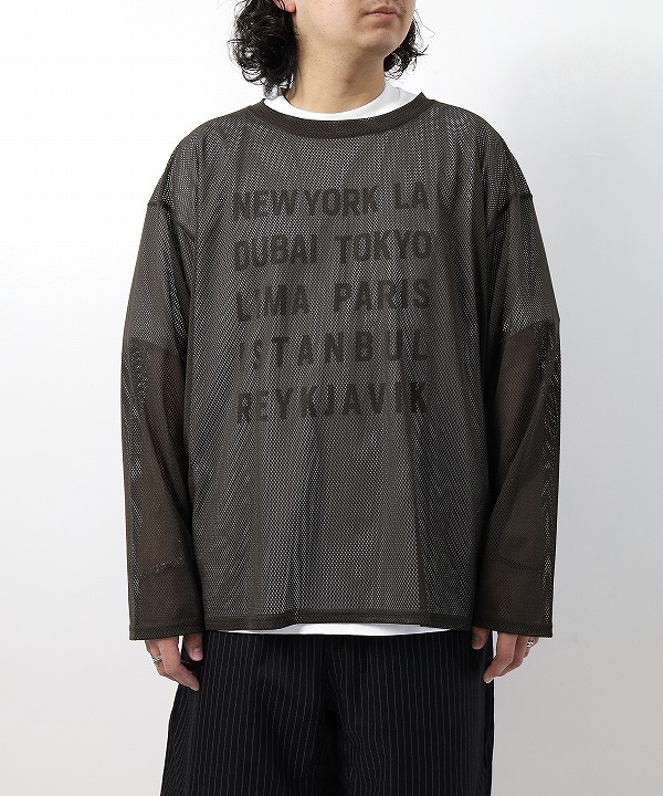 サウス２ ウエスト８/South2 West8　Crew Neck Shirt - Knit Mesh（全3色）