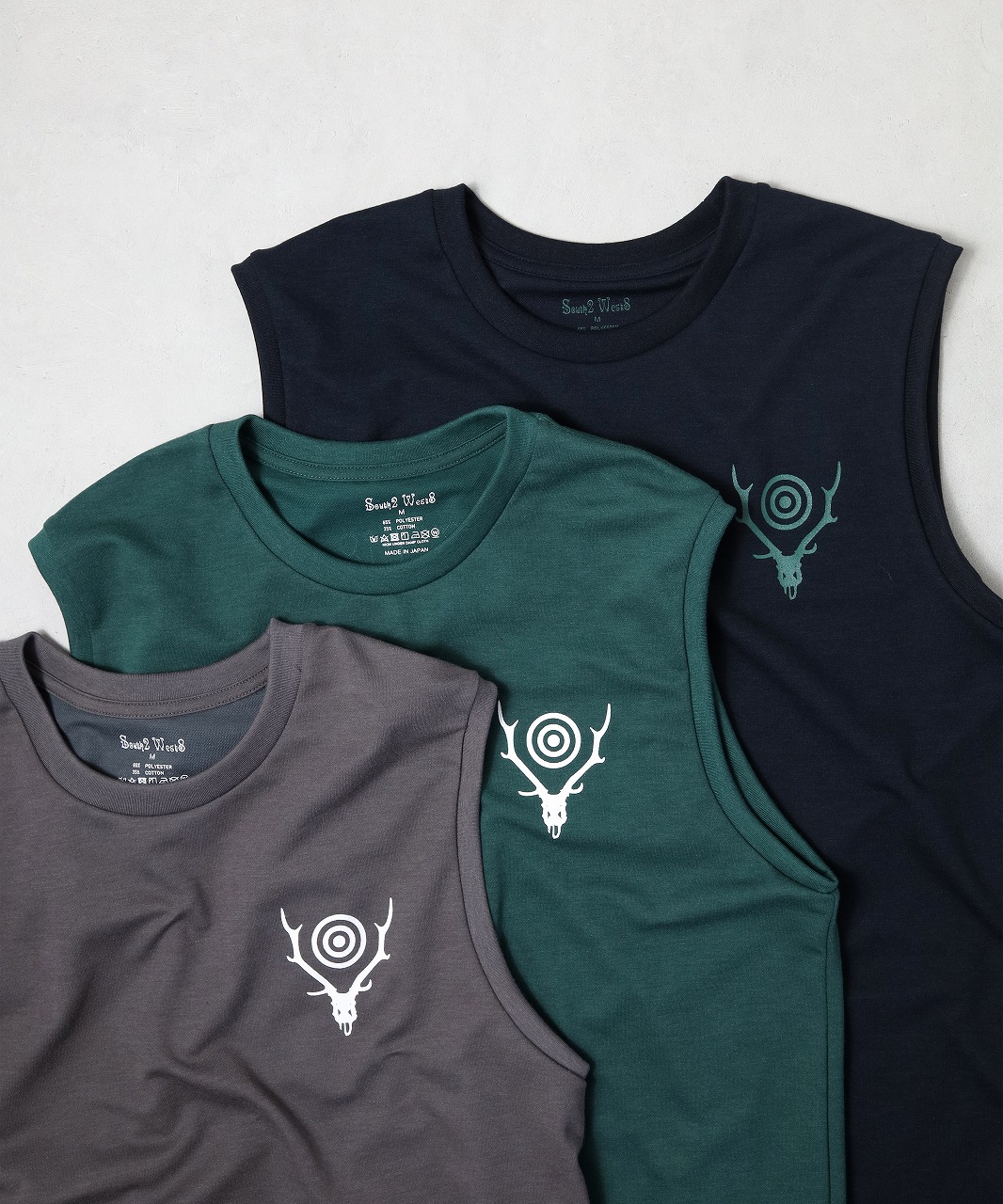 サウス２ ウエスト８/South2 West8　 Sleeveless CrewNeck Tee-Skull&Target（全3色）