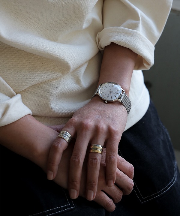 サザレ/Sazare    SK01 1970 - SS SILVER MIRROR FINISH/SILVER INDEX DIAL/SILVER MESH