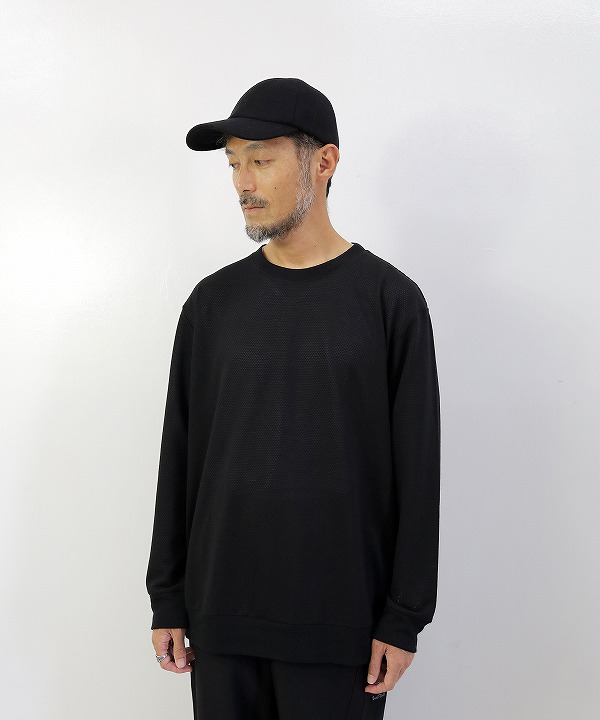 シンクウール/THINKWOOL　MESH LONG SLEEVE RIB SHIRTS