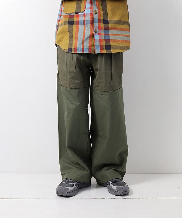 スリフティールック/THRIFTY LOOK   US MADE UPCYCLE MIL TROUSER