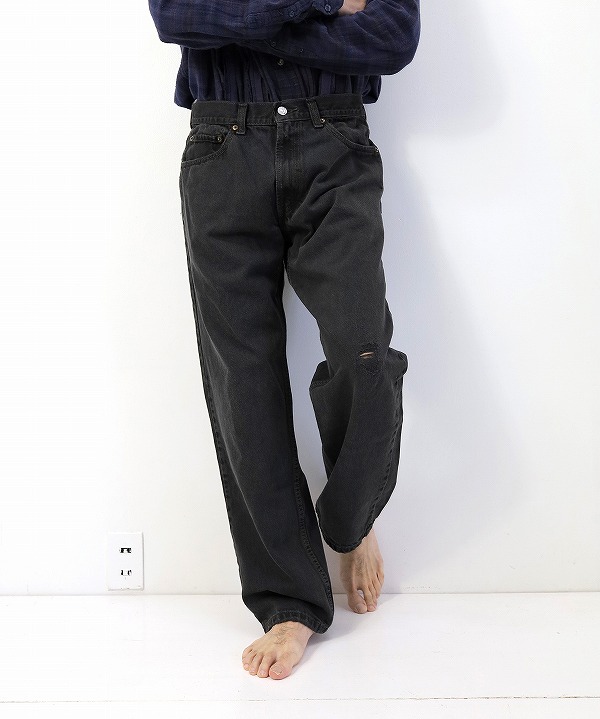 スリフティールック/THRIFTY LOOK   black levis 550 good length - 32inch（全3種）