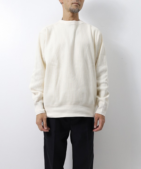 ア ボンタージ/A VONTADE　Big Waffle Crew Top（全3色）