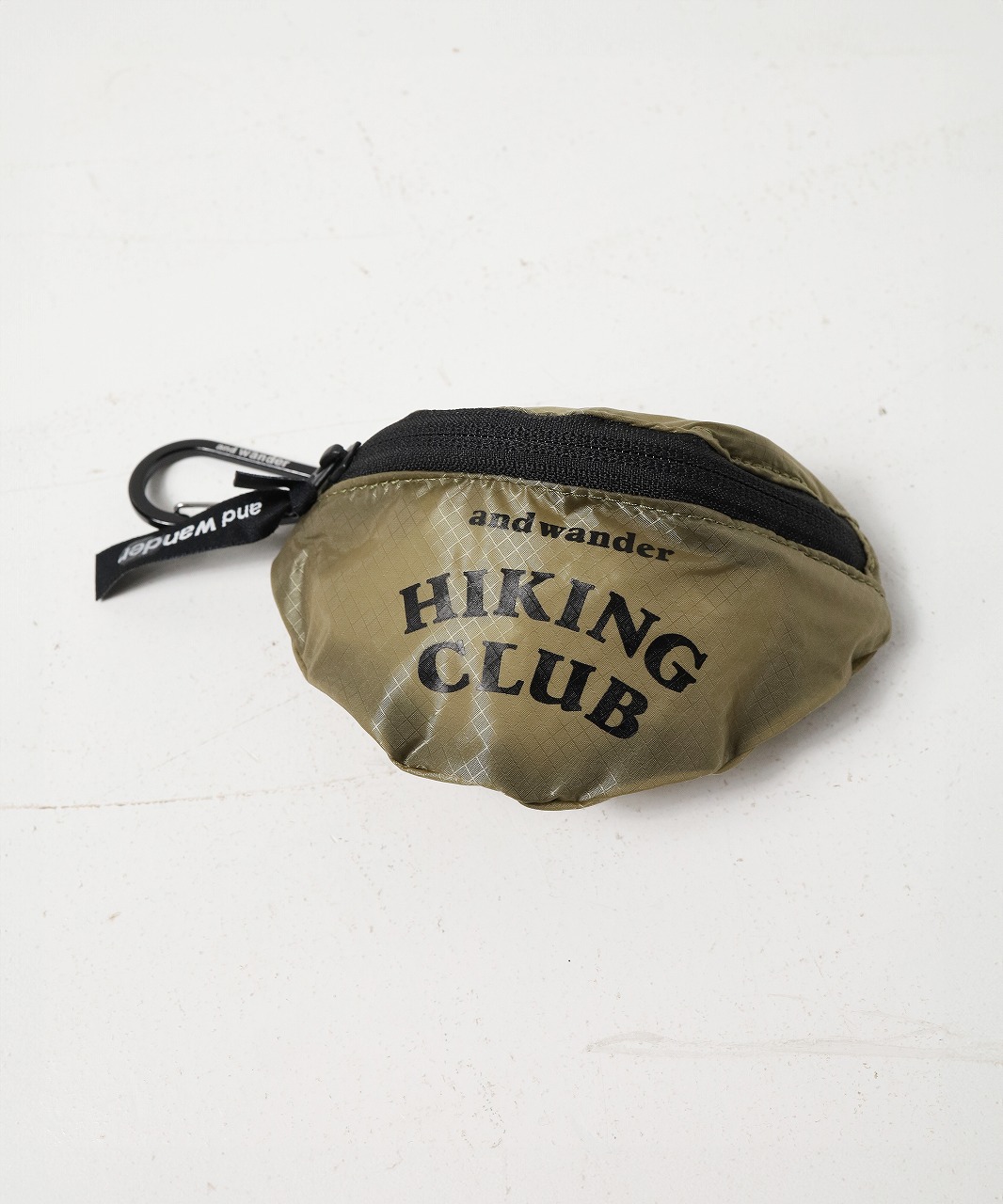 アンドワンダー/and wander　hiking club sil mini pouch