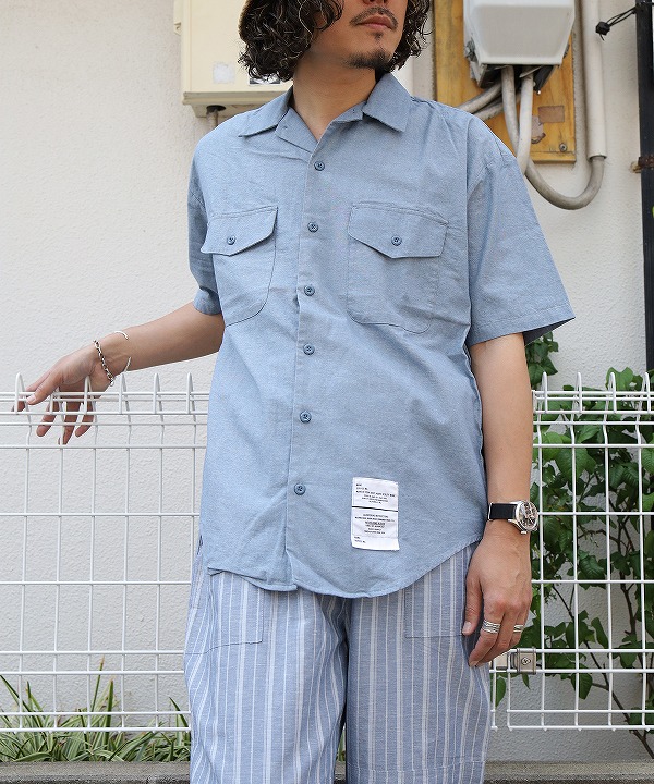 ゴールデンミルズ/GOLDEN MILLS INC.   USN S/S UTILITY SHIRT（全2色）