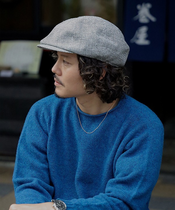 ブルーブックス/Blue Books Co.　GhettoBoy - Silk Nep Linen / Houndstooth