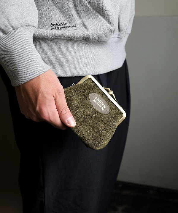 ブラウンブラウン/Brown Brown　がま口ウォレット