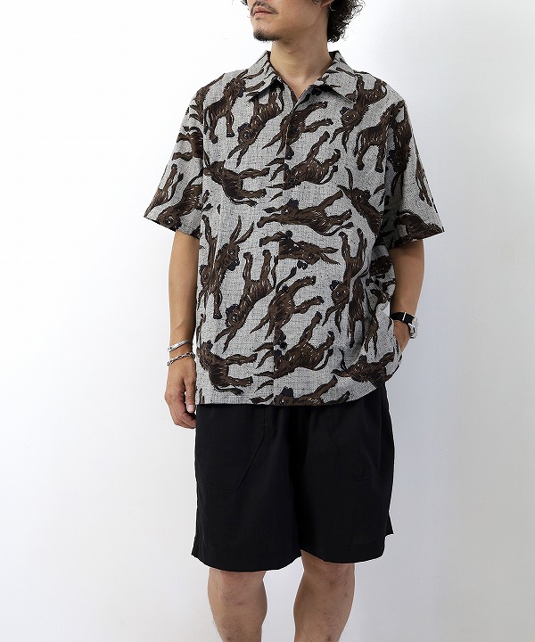 ボヘミアンズ/Bohemians 　DONKEY C/L CHECK OPEN SS SHIRTS
