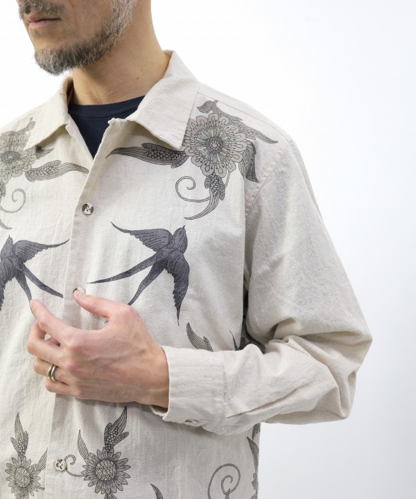 ボヘミアンズ/Bohemians   SWALLOW GARDEN POP OPEN LS SHIRTS