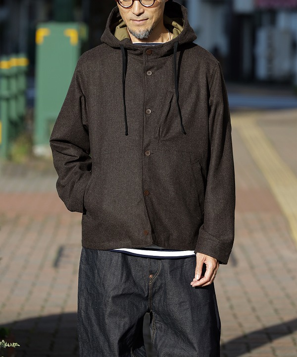 ブレナ/BRENA     Hood Coach Jacket - 1/14 MIDDLE FLANNEL