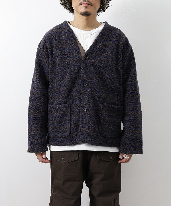 エンジニアド ガーメンツ/Engineered Garments     Knit Cardigan - Horizontal Stripe Sweater Knit