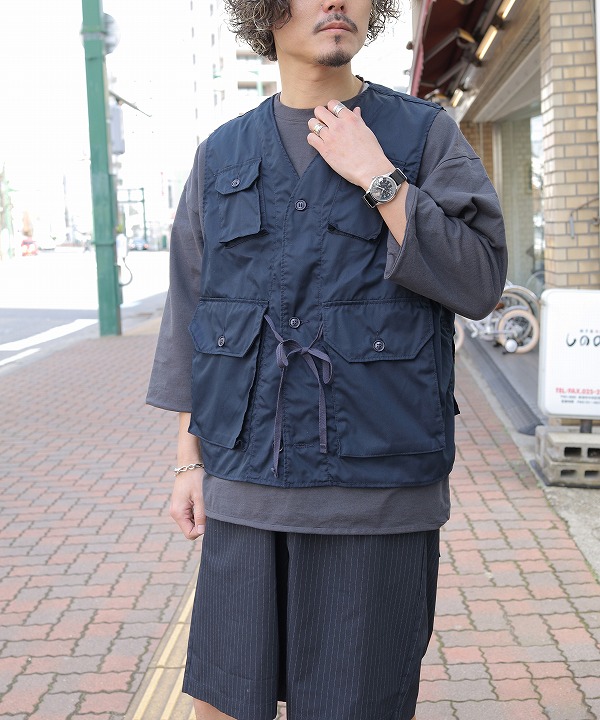 エンジニアド ガーメンツ/Engineered Garments  C-1 Vest - Feather PC Twill（全2色）