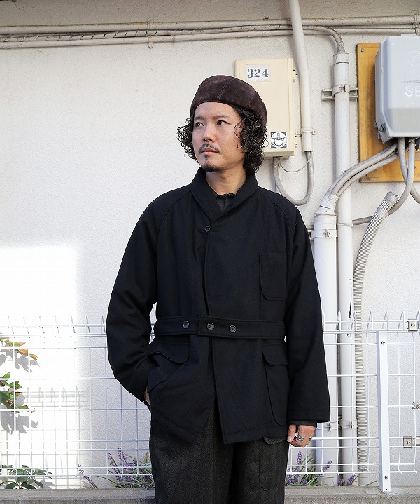 エンジニアド ガーメンツ/Engineered Garments　Smoking Jacket - Solid Poly Wool Flannel