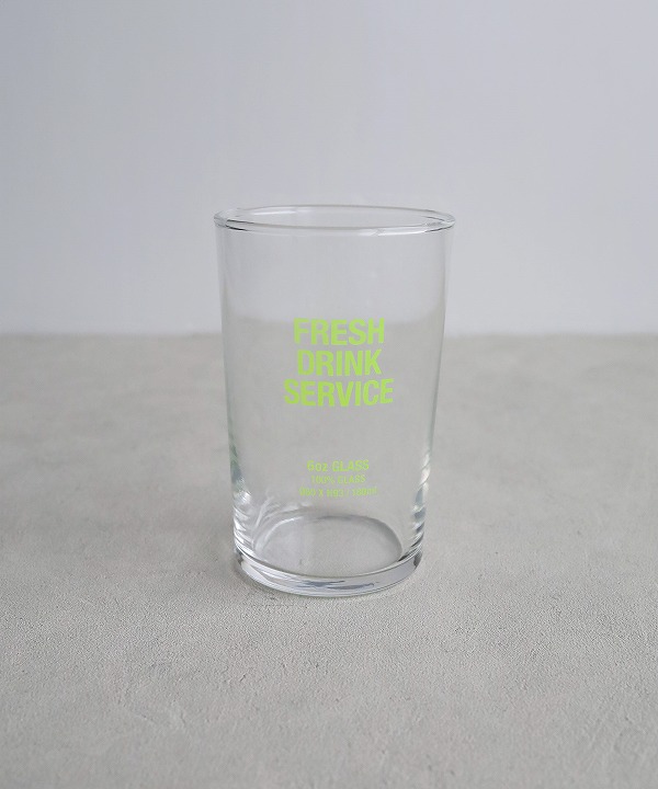 フレッシュサービス /FreshService 　"FRESH DRINK SERVICE"  FDS 6oz GLASS