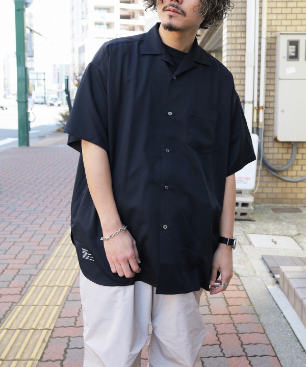 フレッシュサービス/FreshService   COOLFIBER OPEN COLLAR S/S SHIRT（全2色）