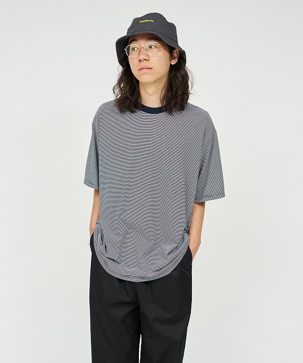 フレッシュサービス/FreshService　MICRO BORDER S/S TEE（全２色）
