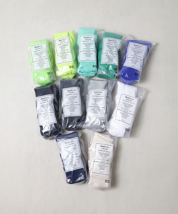 フレッシュサービス/FreshService　Original 3-Pack Short Socks (全11色)