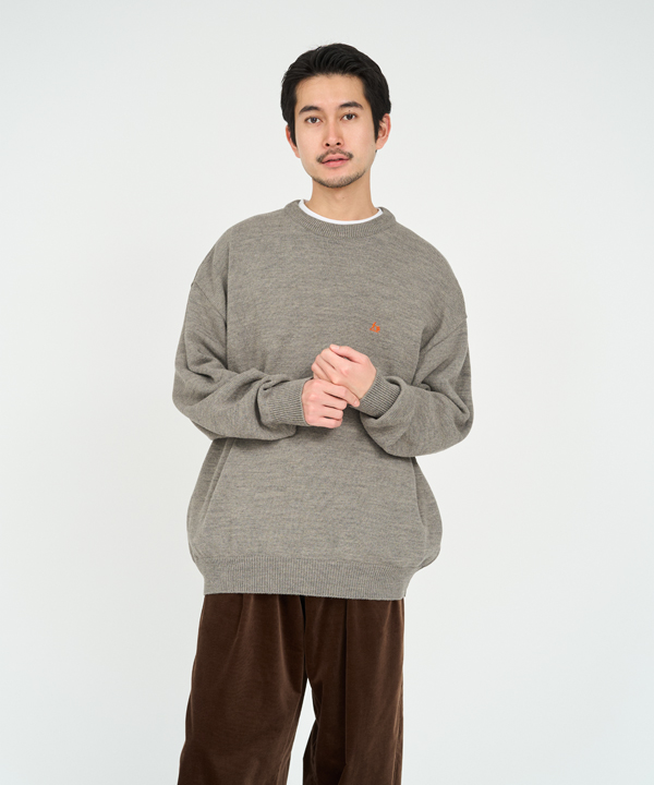 フレッシュサービス/FreshService   THERMAL JERSEY CREW NECK KNIT(全3色)