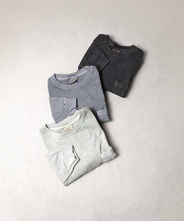 グッドウェア/Goodwear　L/S POCKET TEE -PIGMENT DYE -(全3色)