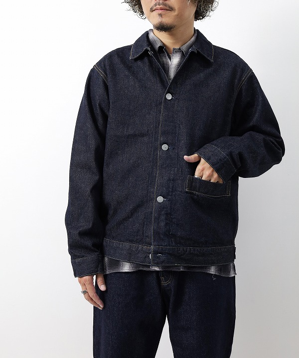 ハツキ/HATSKI    Denim07 Box Pocket Denim Jacket - One Wash
