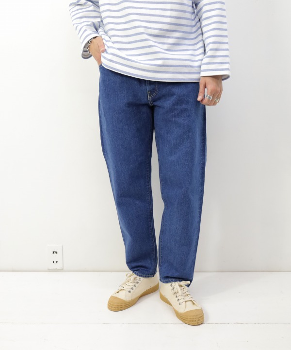 ハツキ/HATSKI　Loose Tapered Washi Denim - Used Blue