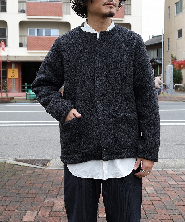 ジャックマン/Jackman 　Wool Collarless Jacket