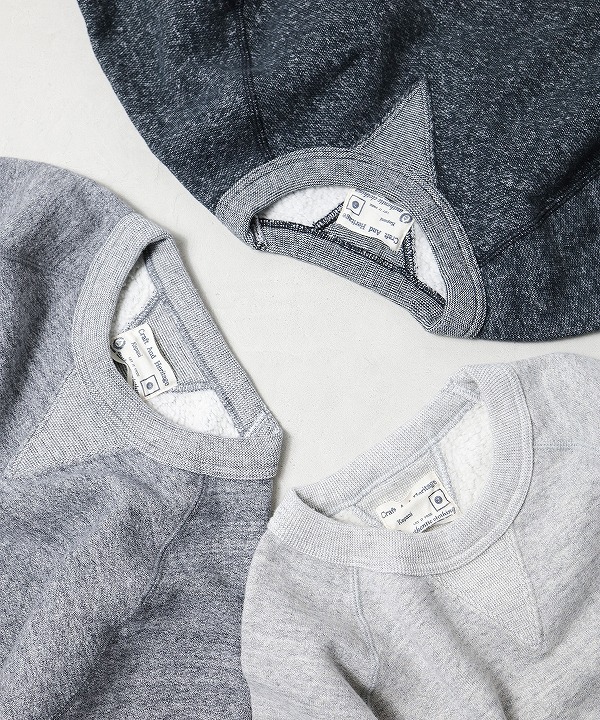 ケパニ/Kepani   ラフィー裏起毛 HARRIS - ２  GUSSET CREW（全3色）