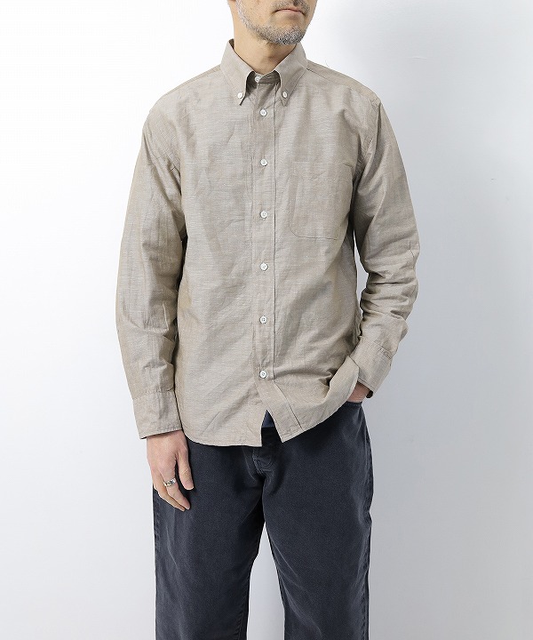 マニュアルアルファベット/Manual Alphabet 　C/L SLUB BD SHIRTS/Bulging Fit（全２色）