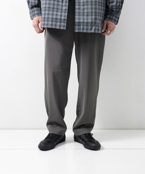 マニュアルアルファベット/Manual Alphabet　 PE TWILL JERSEY TAPERD PANTS（全2色）