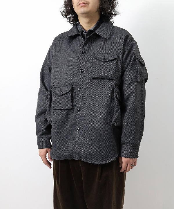 モドメント/MODMNT　 T／TWEED UTILITY CPO SHIRT（全2色）
