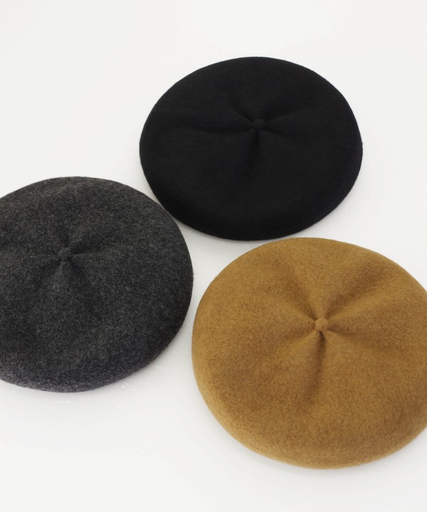 mature ha./マチュアーハ　beret top gather big（全３色）【MAPSの定番】